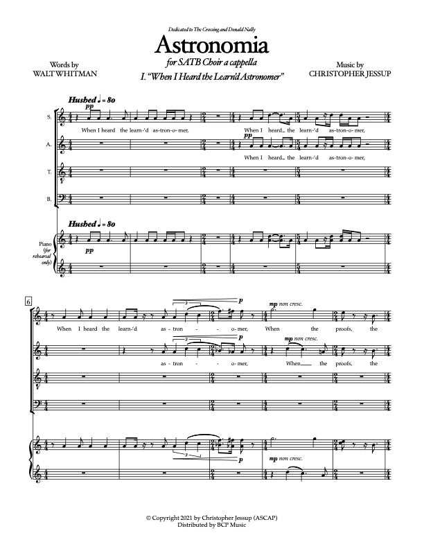 Christopher Jessup - Astronomia
