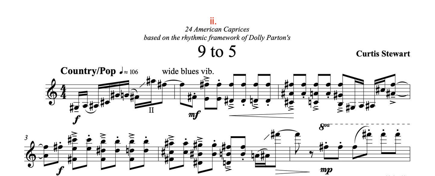 Curtis Stewart - 24 American Caprices no. 2 "9 to 5"