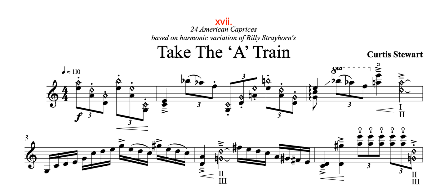 Curtis Stewart - 24 American Caprices no. 17 "Take the 'A' Train"