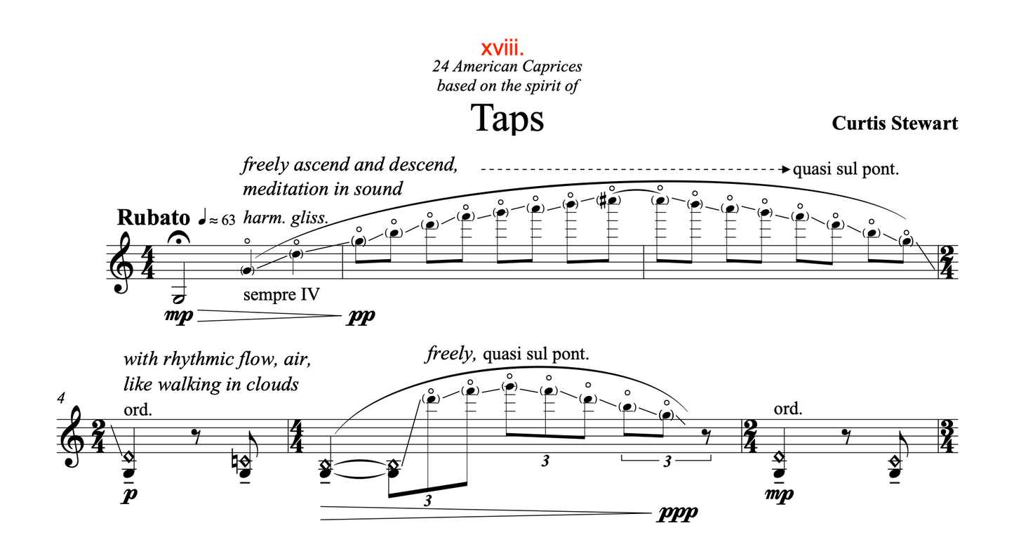 Curtis Stewart - 24 American Caprices no. 18 "Taps"