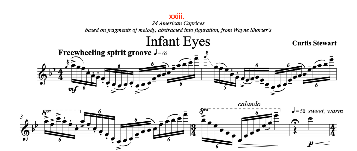 Curtis Stewart - 24 American Caprices no. 23 "Infant Eyes"
