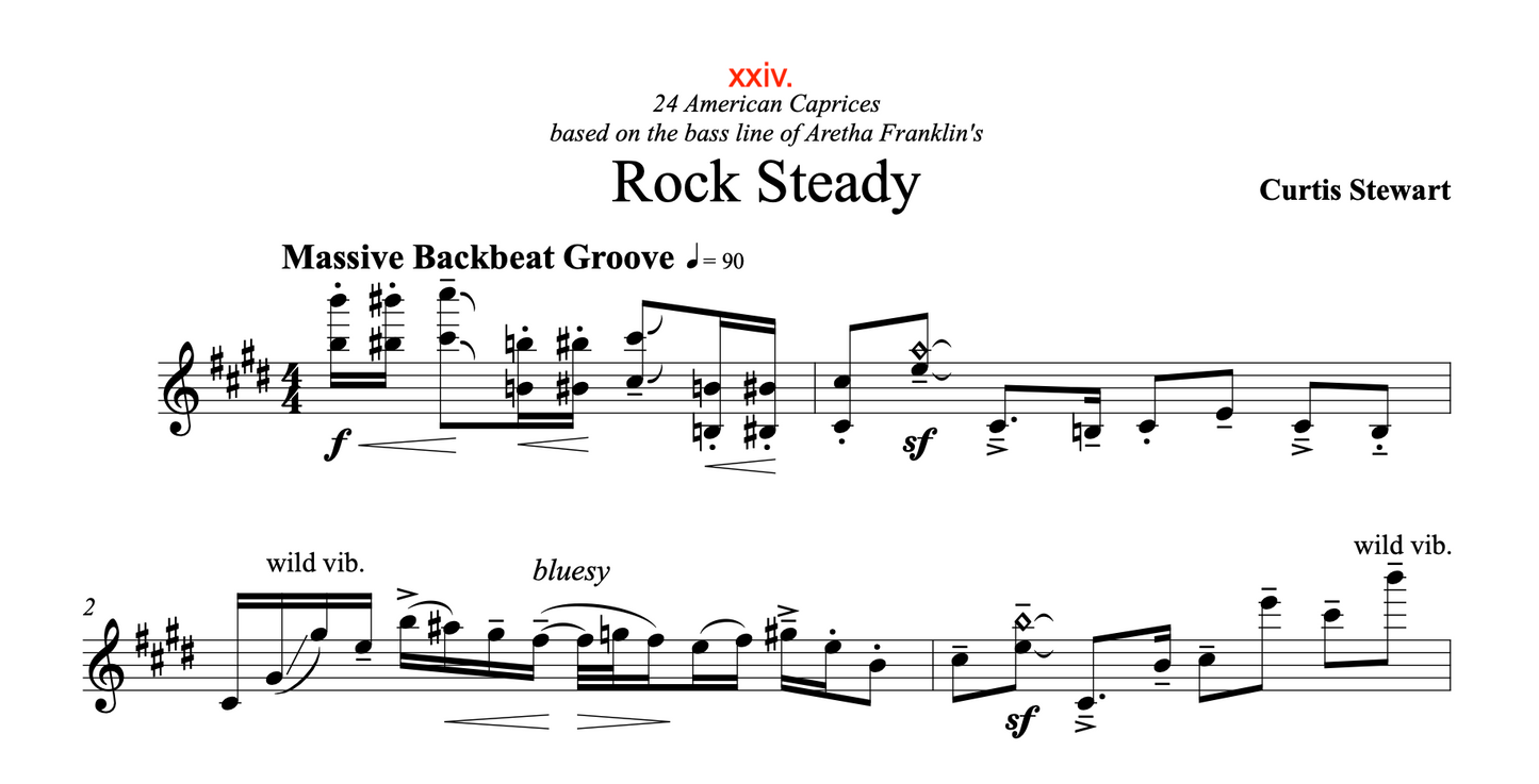 Curtis Stewart - 24 American Caprices no. 24 "Rock Steady"