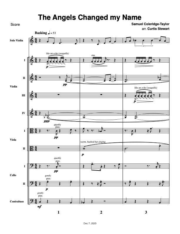 Curtis Stewart - 3 Selections from Samuel Coleridge-Taylor 24 Negro Melodies