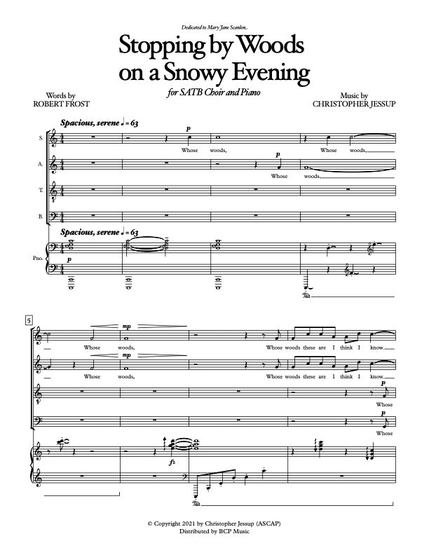 Christopher Jessup - Stopping by Woods on a Snowy Evening
