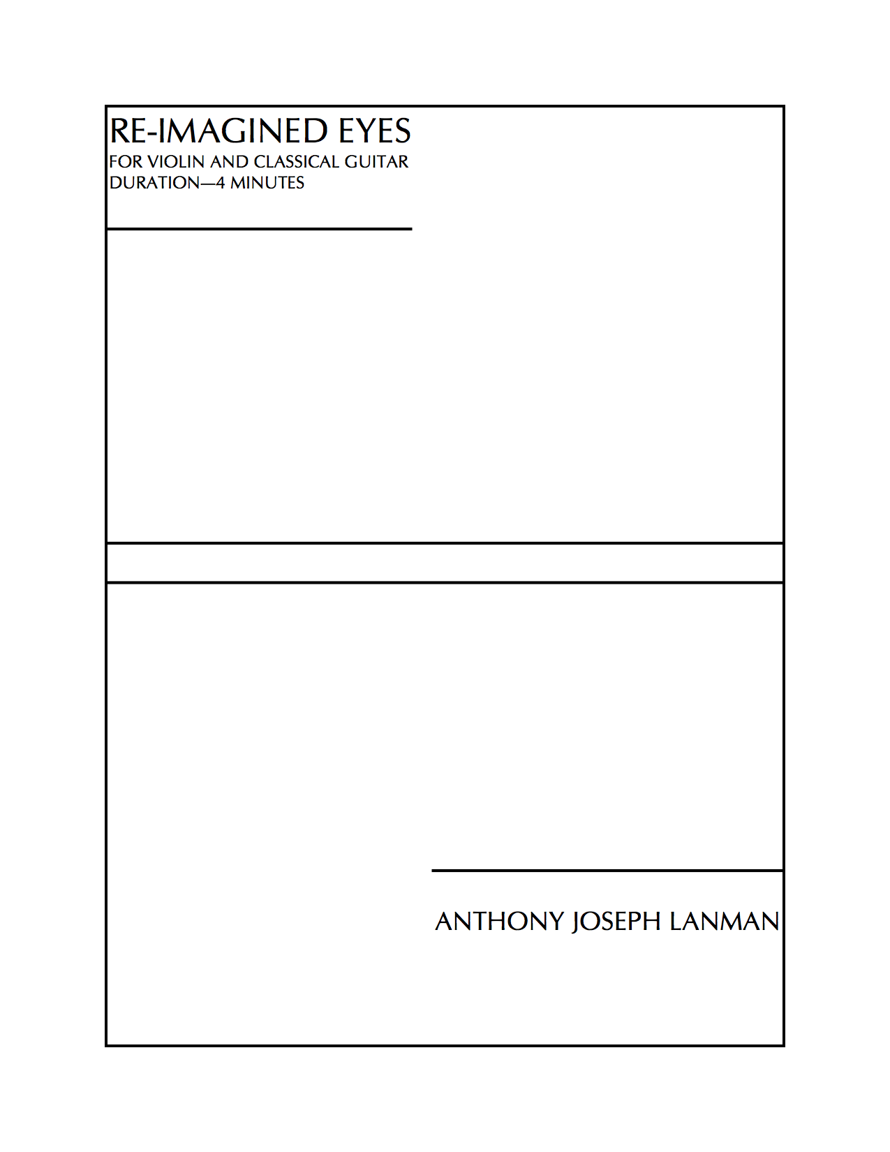 Anthony Joseph Lanman - Re-imagined Eyes