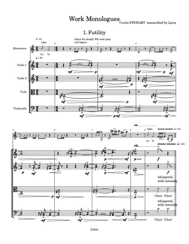 Curtis Stewart - Work Monologues i. "Futility"