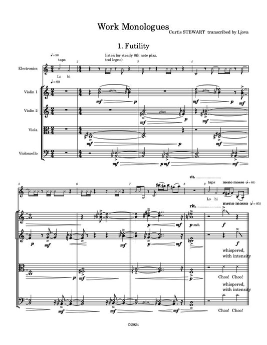 Curtis Stewart - Work Monologues i. "Futility"