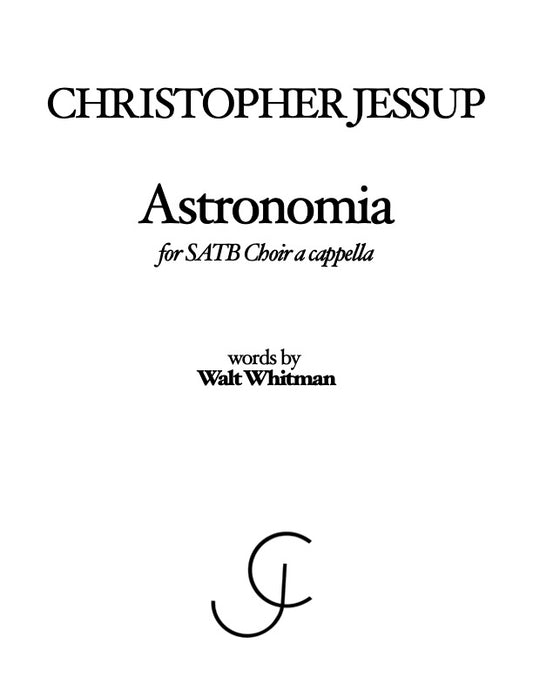 Christopher Jessup - Astronomia