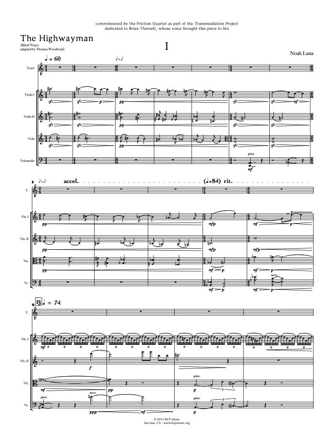 Noah Luna - The Highwayman