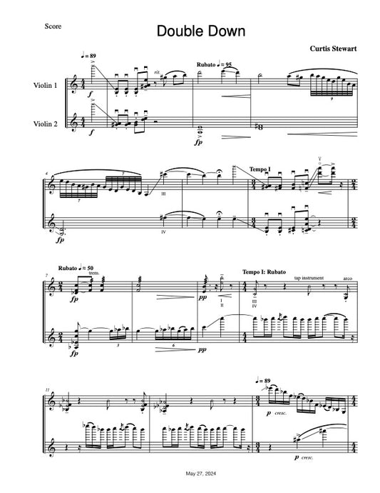 Curtis Stewart - Invention no. 1 "Double Down"