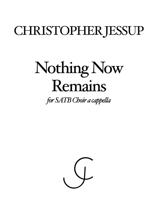 Christopher Jessup - Nothing Now Remains