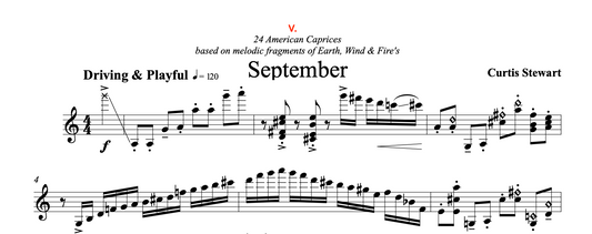 Curtis Stewart - 24 American Caprices no. 5 "September"