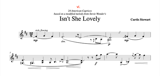 Curtis Stewart - 24 American Caprices no. 6 "Isn't She Lovely"