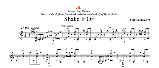 Curtis Stewart - 24 American Caprices no. 8 "Shake It Off"