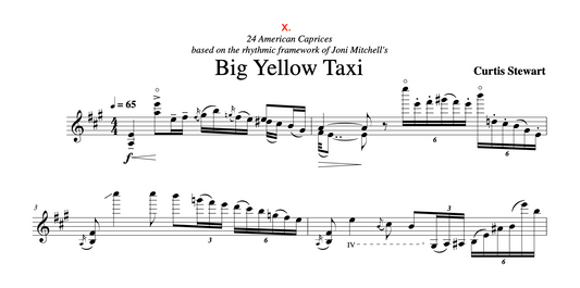 Curtis Stewart - 24 American Caprices no. 10 "Big Yellow Taxi"