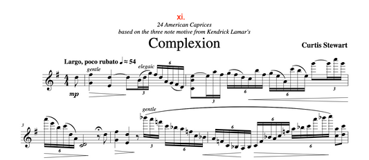 Curtis Stewart - 24 American Caprices no. 11 "Complexion"