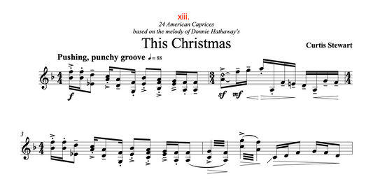 Curtis Stewart - 24 American Caprices no. 13 "This Christmas"