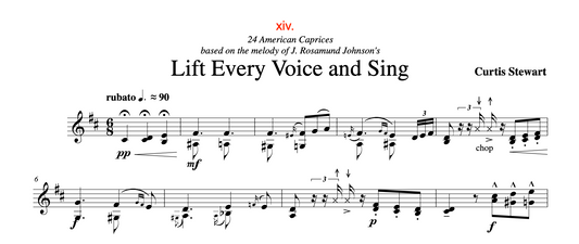 Curtis Stewart - 24 American Caprices no. 14 "Lift Every Voice and Sing"