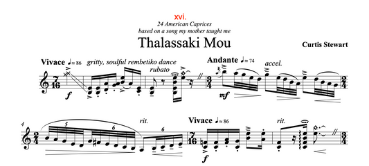 Curtis Stewart - 24 American Caprices no. 16 "Thalassaki Mou"