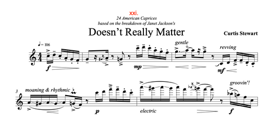 Curtis Stewart - 24 American Caprices no. 21 "Doesn't Really Matter"