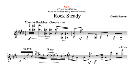 Curtis Stewart - 24 American Caprices no. 24 "Rock Steady"