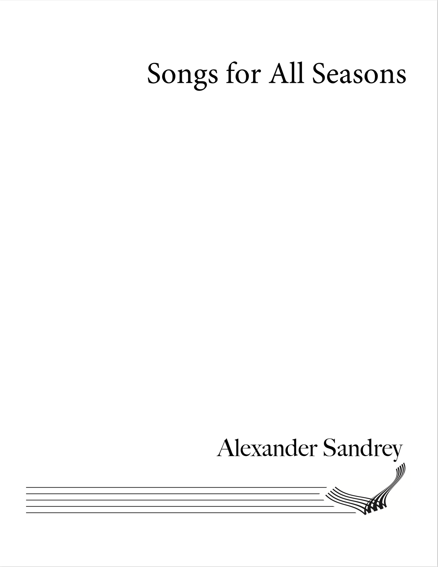 Alexander Sandrey - Songs for All Seasons