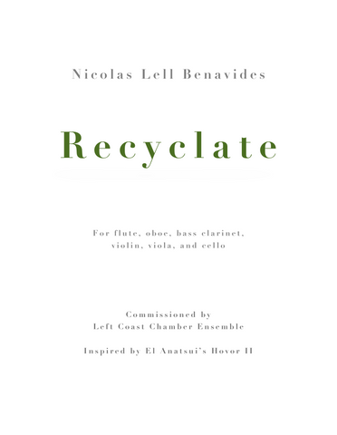 Nick Benavides - Recyclate